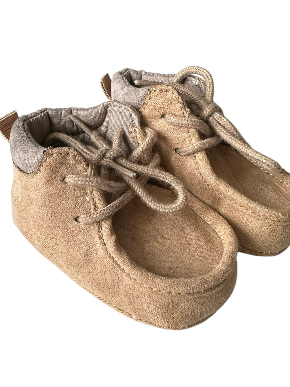 Old Navy Faux Suede Booties For Baby Size 0-3 Months